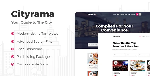 Cityrama – Listing & City Guide WordPress Theme